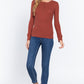 Long Slv Henley Thermal Top