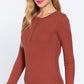 Long Slv Henley Thermal Top