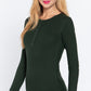 Long Slv Henley Thermal Top