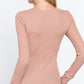 Long Slv Henley Thermal Top