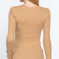 Long Slv Henley Thermal Top