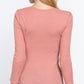 Long Slv Henley Thermal Top