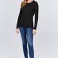 Long Slv Henley Thermal Top