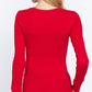 Long Slv Henley Thermal Top