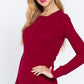 Long Slv Henley Thermal Top