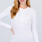 Long Slv Henley Thermal Top