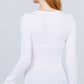 Long Slv Henley Thermal Top