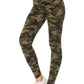 Long Yoga Style Banded Lined Tie Dye Printed Knit Legging With High Waist
