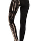 Spliced 5-inch Long Yoga Style Banded Lined Knit Legging With High Waist