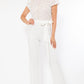 Flower Lace Top Detailed Fashion Jumpsuit