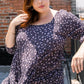 Tiny Floral Printed Square Neckline Top
