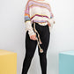 Plus Size Boho Patterned Knitted Sweater Pullover