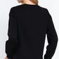 Long Slv Screen Print Knit Top
