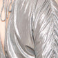 Metallic Ribbed Drop Shoulder Plus Size Jumpsuit