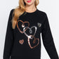 Sequins French Terry Pullover Top