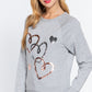 Sequins French Terry Pullover Top