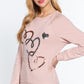 Sequins French Terry Pullover Top