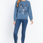 Sequins French Terry Pullover Top