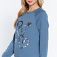 Sequins French Terry Pullover Top