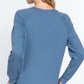 Sequins French Terry Pullover Top