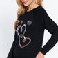 Sequins French Terry Pullover Top