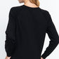 Sequins French Terry Pullover Top