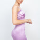Square Back Cutout Smocking Dress