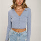 Faux Pearl Crop Top And Cardigan Set
