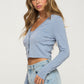 Faux Pearl Crop Top And Cardigan Set