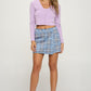 Faux Pearl Crop Top And Cardigan Set