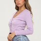 Faux Pearl Crop Top And Cardigan Set