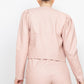 Side Button Detailed Jacket & Shorts Set