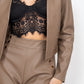 Side Button Detailed Jacket & Shorts Set