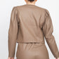 Side Button Detailed Jacket & Shorts Set