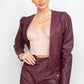 Side Button Detailed Jacket & Shorts Set
