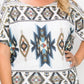 Geometric-tribal Sublimation Print Top