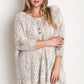 Chunky Knit Sweater Frayed Trim