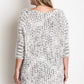 Chunky Knit Sweater Frayed Trim