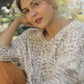 Chunky Knit Sweater Frayed Trim