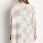 Chunky Knit Sweater Frayed Trim