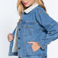 Inner Fur Oversized Denim Jacket