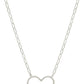 Metal Chain Heart Pendant Necklace