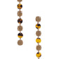 Tortoise Patter Rhinestone Dangle Earring