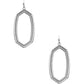 Metal Hexagon Dangle Earring