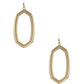 Metal Hexagon Dangle Earring