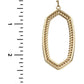 Metal Hexagon Dangle Earring