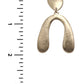 Metal U Dangle Earring