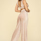 Crushed Velvet Plunging Neck Tank Top And High Waist Palazzo Pants Set