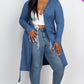 Long Sleeves Belted Cardigan