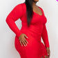 Plus Size Drawstring Ruched Front